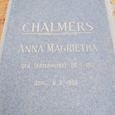 CHALMERS Anna Magrietha nee ESTERHUYSE 1917-1998