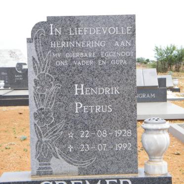 CREMER Hendrik Petrus 1928-1992
