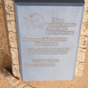 COETZER Martha Magrieta 1943-1946