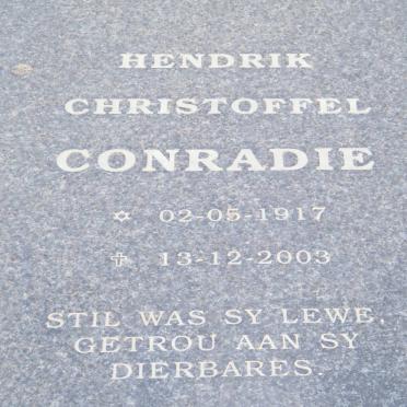 CONRADIE Hendrik Christoffel 1917-2003