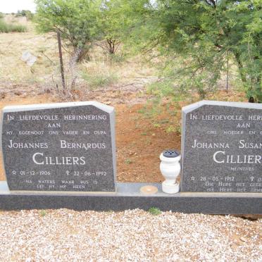 CILLIERS Johannes Bernardus 1906-1992 &amp; Johanna Susanna B. MEINTJIES 1912-1995