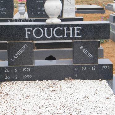 FOUCHÉ Lambert 1921-1999 &amp; Babsie 1932-