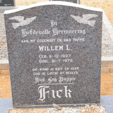 FICK Willem L. 1927-1970