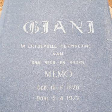 GIANI Memo 1928-1972
