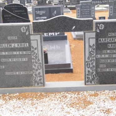 KRIEL Willem J. 1905-1964 &amp; Margaretha H. PRETORIUS 1913-1978