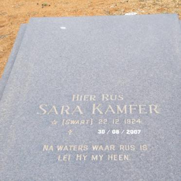 KAMFER Sara nee SWART 1924-2007