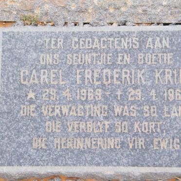 KRIEL Carel Frederik 1969-1969