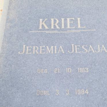 KRIEL Jeremia Jesaja 1913-1984