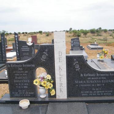 KLERK Barend Johannes, de 1926-19? &amp; Maria Susanna Elizabeth POTGIETER 1937-