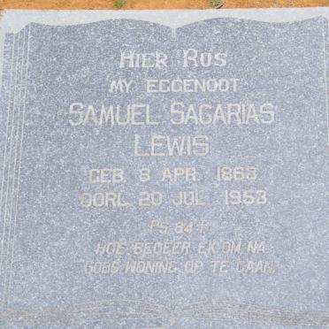 LEWIS Samuel Sagarias 1863-1953