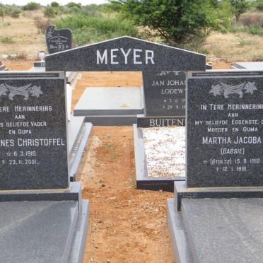 MEYER Joannes Christoffel 1910-2001 &amp; Martha Jacoba C. STOLTZ 1912-1991