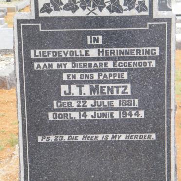 MENTZ J.T. 1881-1944