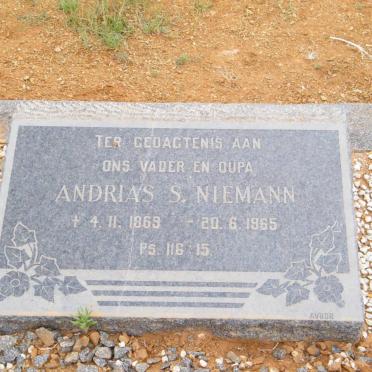 NIEMANN Andrias S. 1869-1965