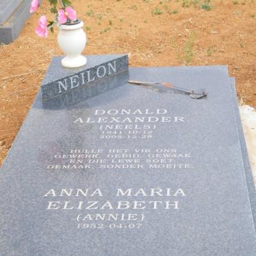 NEILON Donald Alexander 1941-2005 &amp; Anna Maria Elizabeth 1952-