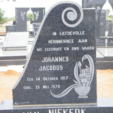 NIEKERK Johannes Jacobus, van 1917-1978