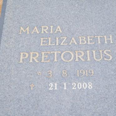 PRETORIUS Maria Elizabeth 1919-2008