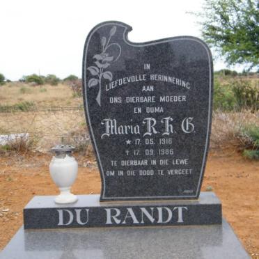 RANDT Maria R.H.B., du 1916-1986