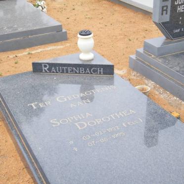 RAUTENBACH Sophia Dorothea nee ELS 1932-1995