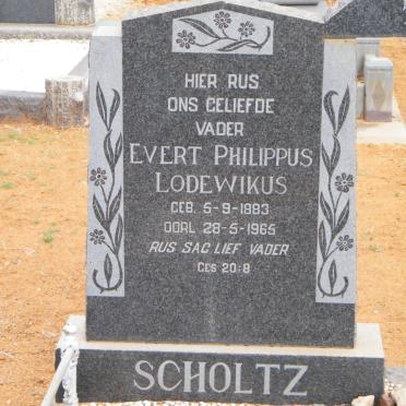 SCHOLTZ Evert Philippus Lodewikus 1883-1965