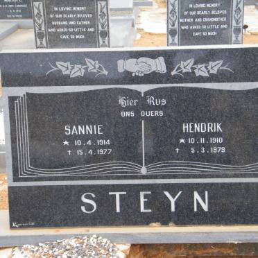 STEYN Hendrik 1910-1979 &amp; Sannie 1914-1977
