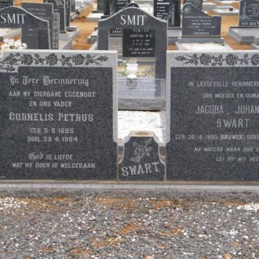 SWART Cornelius Petrus 1885-1964 &amp; Jacoba Johanna BRUWER 1895-1981