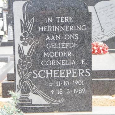 SCHEEPERS Cornelia E. 1901-1989