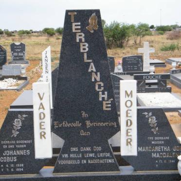 TERBLANCHÉ Daniël Johannes Jacobus 1938-1994 &amp; Margaretha Johanna Magdalena 1941-