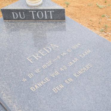 TOIT Freda, du 1932-1994