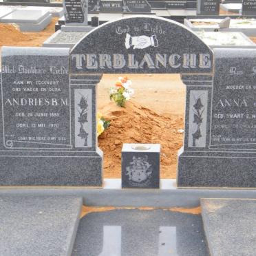 TERBLANCHE Andries B.M. 1895-1970 &amp; Anna J.S. SWART 1904-1992