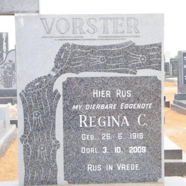 VORSTER Regina C. 1918-2009