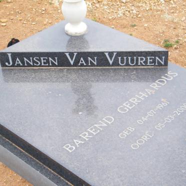 VUUREN Barend Gerhardus, Jansen van 1961-2000