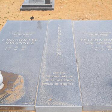 VERMEULEN Christoffel Johannes 1912-1992 &amp; Helena Maria ROSSEAU 1918-1993