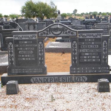 WESTHUIZEN Jacobus, van der 1869-1957 &amp; Magdalena D.G. 1871-19?