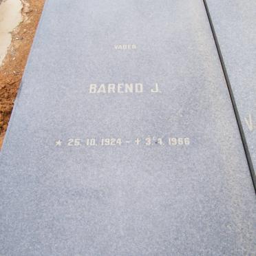 WESTHUIZEN Barend J., v.d. 1924-1966