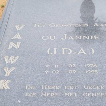 WYK J.D.A., van 1976-1995