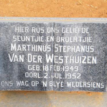 WESTHUIZEN Marthinus Stephanus, van der 1949-1952