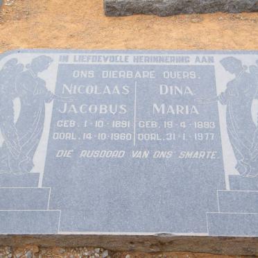 ? Nicolaas Jacobus 1891-1960 &amp; Dina Maria 1893-1977