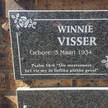 VISSER Winnie 1934-