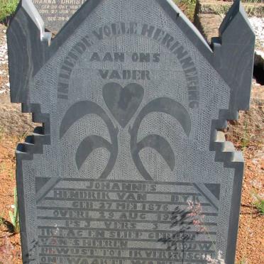 DYK Johannes Hendrik, van 1876-1927