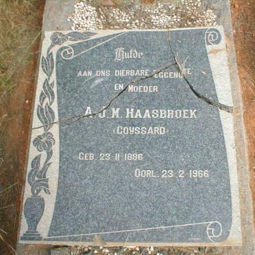HAASBROEK A.J.M. nee GOUSSARD 1886-1966