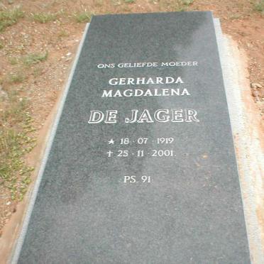 JAGER Gerharda Magdalena, de 1919-2001