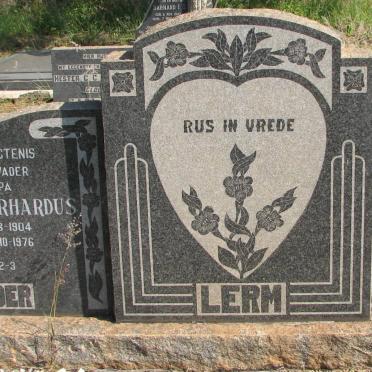 LERM Willem Gerhardus 1904-1976 &amp; Susara Johanna KRUGER 1903-1960