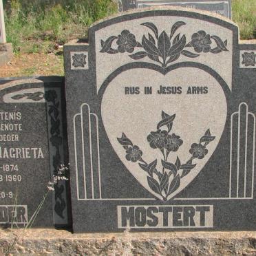 MOSTERT Jan Johannes 1877-1961 &amp; Fredrieka Magrieta 1874-1960