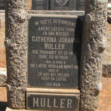 MULLER Catherina Johanna nee TRICHARDT 1903-1959