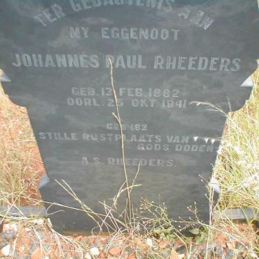 RHEEDERS Johannes Paul 1882-1941