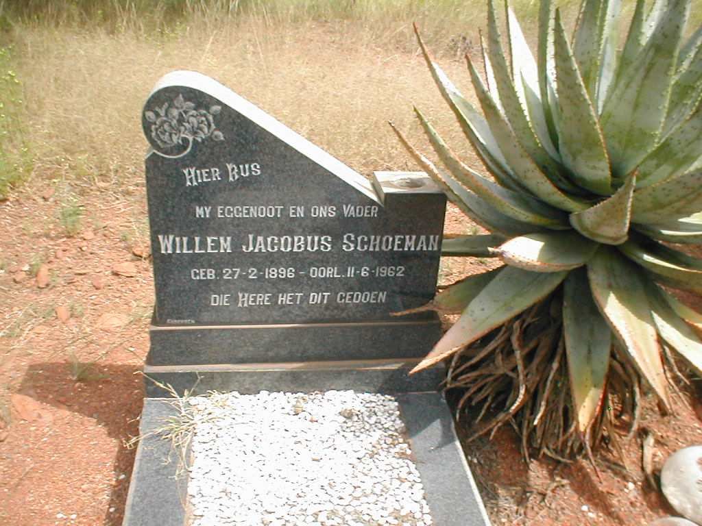 SCHOEMAN Willem Jacobus 1896-1962