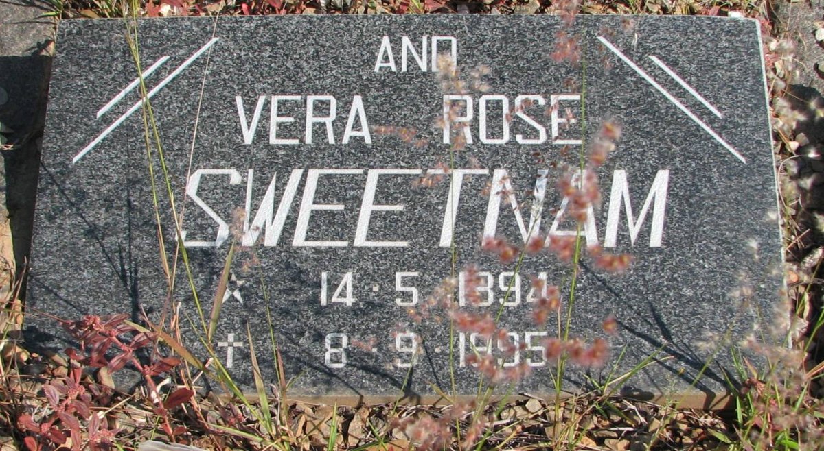 SWEETNAM Vera Rose 1894-1995