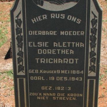 TRICHARDT Elsie Alettha Dorethea nee KRUGER 1864-1943 