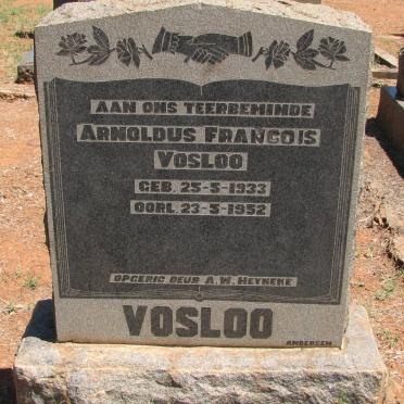 VOSLOO Arnoldus Francois 1933-1952