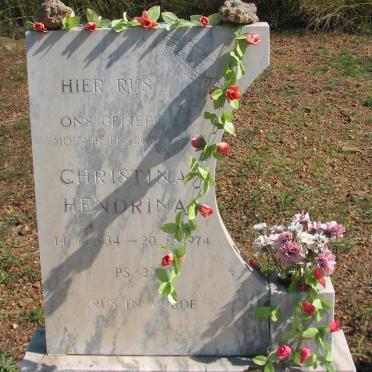KASSELMAN Christina Hendrina 1934-1974
